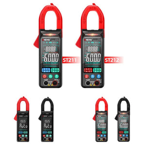 ANENG Large Screen Multi-Function Clamp Fully Automatic Smart Multimeter, ST211 Red, ST211 Black, ST212 Red DC Current, ST212 Black DC Current