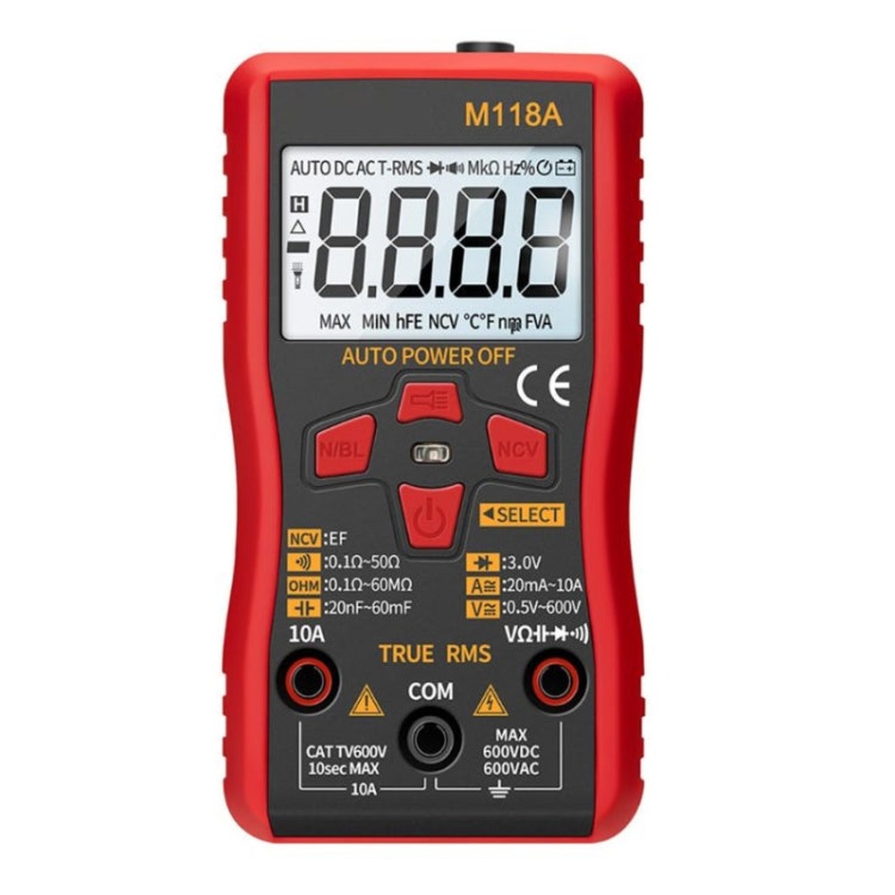 ANENG M118A High-Precision Automatic Range Multimeter Multi-Function Small Electrician Instrumentation Digital Universal Meter
