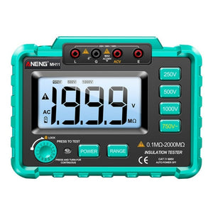 ANENG MH11 High Voltage Digital Insulation Resistance Voltage Tester, Red, Green