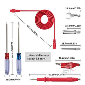 ANENG PT1020+ Multimeter Table Pen Multifunctional Interchangeable Needle Table Pen Electronic Repair Tool Kits, 18 in 1