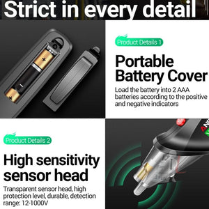 ANENG VC1019 Non-Contact Induction Electric Pen High-Precision Line Detection Breakpoint Voice Test Pen, VC1019