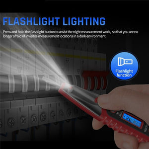 ANENG VD700 2pcs Sound and Light Alarm Non - contact Digital Display Sensor Multi - function Test Pen, Digital Display Pen (Yellow Green), Digital Display Pen (Black Yellow), Digital Display Pen (Black Red) - laboratorydeal