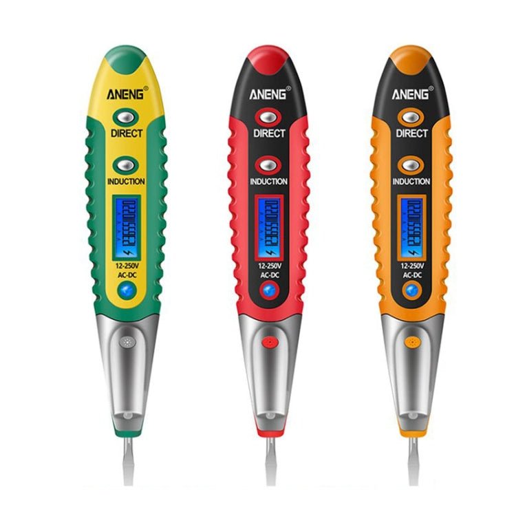 ANENG VD700 2pcs Sound and Light Alarm Non - contact Digital Display Sensor Multi - function Test Pen, Digital Display Pen (Yellow Green), Digital Display Pen (Black Yellow), Digital Display Pen (Black Red) - laboratorydeal