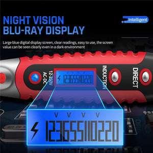 ANENG VD700 2pcs Sound and Light Alarm Non - contact Digital Display Sensor Multi - function Test Pen, Digital Display Pen (Yellow Green), Digital Display Pen (Black Yellow), Digital Display Pen (Black Red) - laboratorydeal