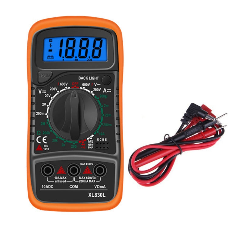 ANENG XL830L Multi-Function Digital Display High-Precision Digital Multimeter, Bubble Bag Packing, Standard+10A Extra Tip Pen laboratorydeal