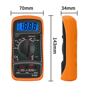 ANENG XL830L Multi-Function Digital Display High-Precision Digital Multimeter, Bubble Bag Packing, Standard+10A Extra Tip Pen laboratorydeal