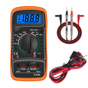 ANENG XL830L Multi-Function Digital Display High-Precision Digital Multimeter, Bubble Bag Packing, Standard+10A Extra Tip Pen laboratorydeal