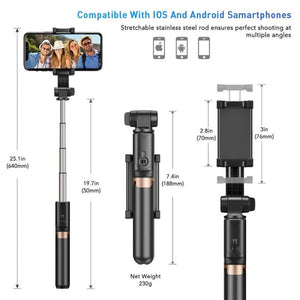 APEXEL APL - D6 Live Video Multifunctional Mobile Phone Gimbal Stabilizer Selfie Stick, APL - D6 - laboratorydeal