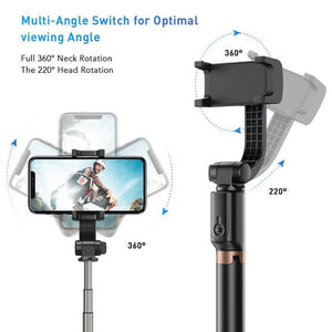 APEXEL APL - D6 Live Video Multifunctional Mobile Phone Gimbal Stabilizer Selfie Stick, APL - D6 - laboratorydeal
