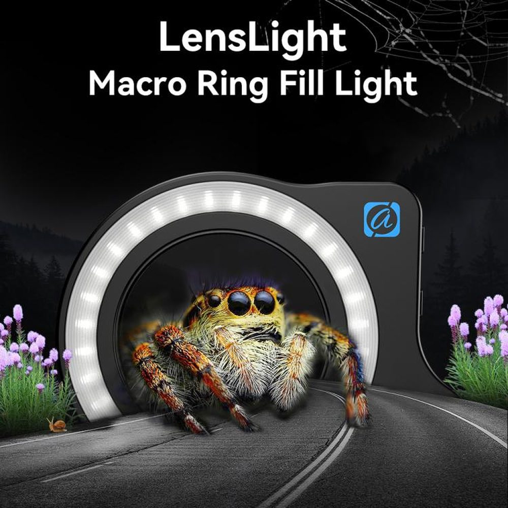 APEXEL APL - FL26 Jewelry Food Still Life Tri - color 9 - speed Slim Ring Macro Photography Fill Light, APL - FL26 - laboratorydeal