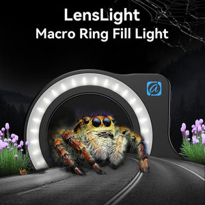 APEXEL APL - FL26 Jewelry Food Still Life Tri - color 9 - speed Slim Ring Macro Photography Fill Light, APL - FL26 - laboratorydeal