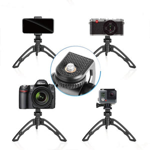 APEXEL Portable Handheld Lazy Live Broadcast Desktop Folding Universal Tripod Phone Holder - laboratorydeal