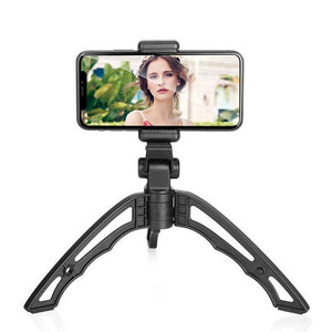 APEXEL Portable Handheld Lazy Live Broadcast Desktop Folding Universal Tripod Phone Holder - laboratorydeal