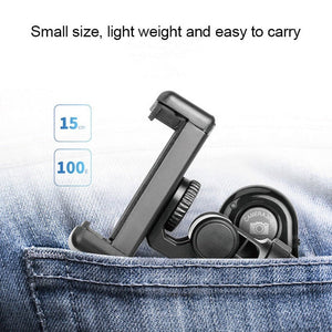 APEXEL Portable Handheld Lazy Live Broadcast Desktop Folding Universal Bluetooth Tripod Phone Holder with Flashlight - laboratorydeal