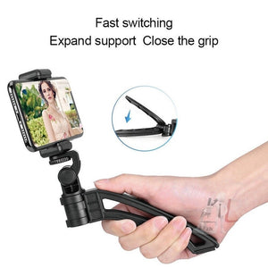 APEXEL Portable Handheld Lazy Live Broadcast Desktop Folding Universal Bluetooth Tripod Phone Holder - laboratorydeal