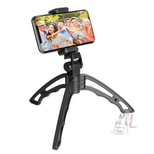 APEXEL Portable Handheld Lazy Live Broadcast Desktop Folding Universal Bluetooth Tripod Phone Holder - laboratorydeal