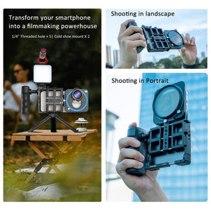 APEXEL VideoRig 2 Pro Smart Bluetooth Handle Mobile Photography Rabbit Cage Set, APL - VG05CH - laboratorydeal