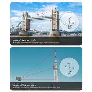 ARBULL LS-1000 Golf Rangefinder Outdoor Altimeter Goniometer Telescope, LS-1000