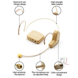 ASiNG WM03 2.4GHz Wireless Audio Transmission Electronic Pickup Microphone, Transmission Distance: 20 - 30m, WM03 - laboratorydeal