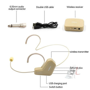 ASiNG WM03 2.4GHz Wireless Audio Transmission Electronic Pickup Microphone, Transmission Distance: 20 - 30m, WM03 - laboratorydeal