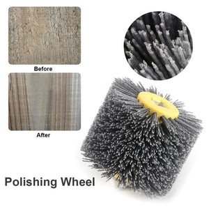 Abrasive Wire Drawing Wheel Wood Grain Reduction Refurbishment Drawing Wheel, 80 Mesh, 240 Mesh, 320 Mesh - laboratorydeal