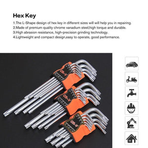 Allen Wrench Set Screwdriver Plum Blossom Multi - function Combination Tool, Mito (Short Version), Mito (Medium Long), Mito (Extra Long Section) - laboratorydeal