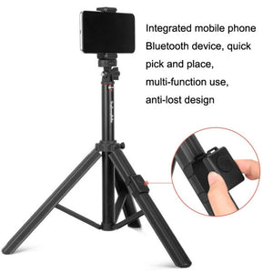 Aluminum Alloy Floor Phone Stand Live Bluetooth Phone Selfie Stick, QingZhuangShiDai ZP100, QingZhuangShiDai ZP100B - laboratorydeal