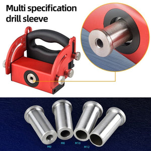 Aluminum Alloy Woodworking Inclined Hole Locator Punching Locator, Red, Black, Golden, Blue, Silver - laboratorydeal