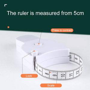 Automatic Precision Waist Measurement Ruler, Random Color