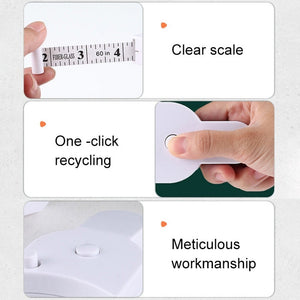Automatic Precision Waist Measurement Ruler, Random Color