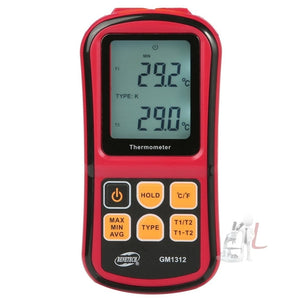 BENETECH GM1312 2.4 inch LCD Screen Thermocouple Thermometer Measure J,K,T,E,N and R Type, Measure Range: -50~300C
