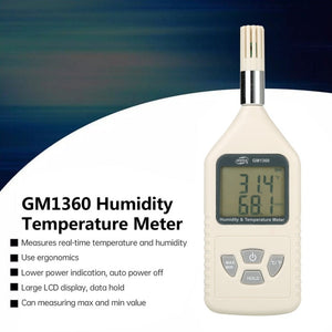 BENETECH GM1360 LCD Probe Industry Digital Humidity & Temperature Meter, GM1360