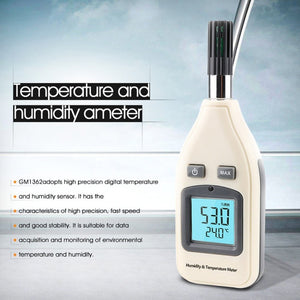 BENETECH GM1362 1.45 Inch Screen Digital Humidity & Temperature Meter, GM1362