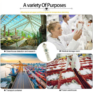 BENETECH GM1366 USB Digital Temperature and Humidity Recorder Meter with Alarm, GM1366