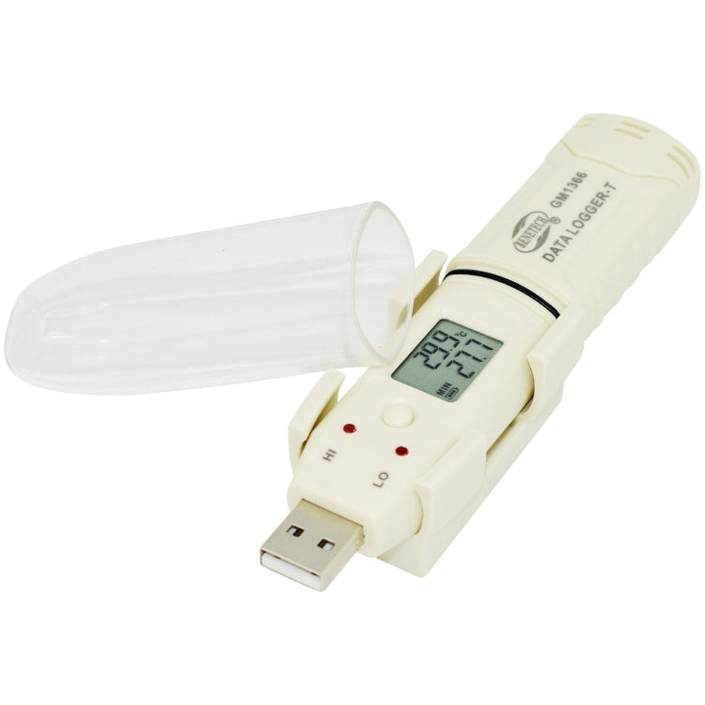 BENETECH GM1366 USB Digital Temperature and Humidity Recorder Meter with Alarm, GM1366