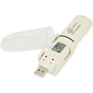 BENETECH GM1366 USB Digital Temperature and Humidity Recorder Meter with Alarm, GM1366