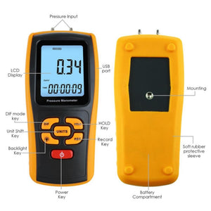 BENETECH GM510 LCD Display Pressure Manometer