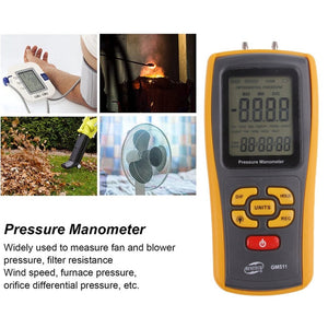 BENETECH GM511 LCD Display Pressure Manometer