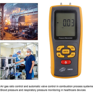 BENETECH GM520 LCD Display Pressure Manometer