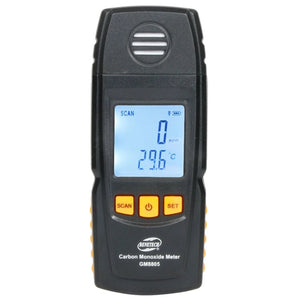 BENETECH GM8805 LCD Display Handheld Carbon Monoxide CO Monitor Detector Meter Tester, Measure Range: 0-1000ppm laboratorydeal