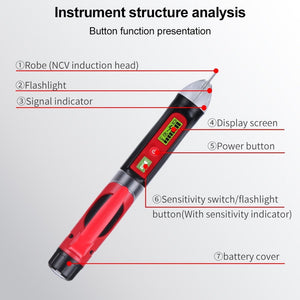 BENETECH GT3122 Non-contact Tester Pen Meter Digital AC/DC Voltage Detectors, BENETECH GT3122