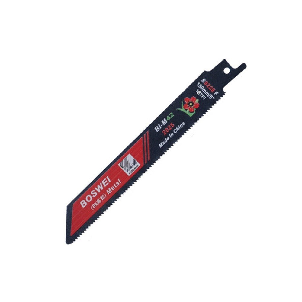 BOSWEI Hardcore Reciprocating Saw Strip Fine Teeth Saber Saw Blade Metal Plastic Wood Bimetal Curve Saw Blade, S922EF, S1122BF, S1122EF, S1222BF, S1222EF - laboratorydeal