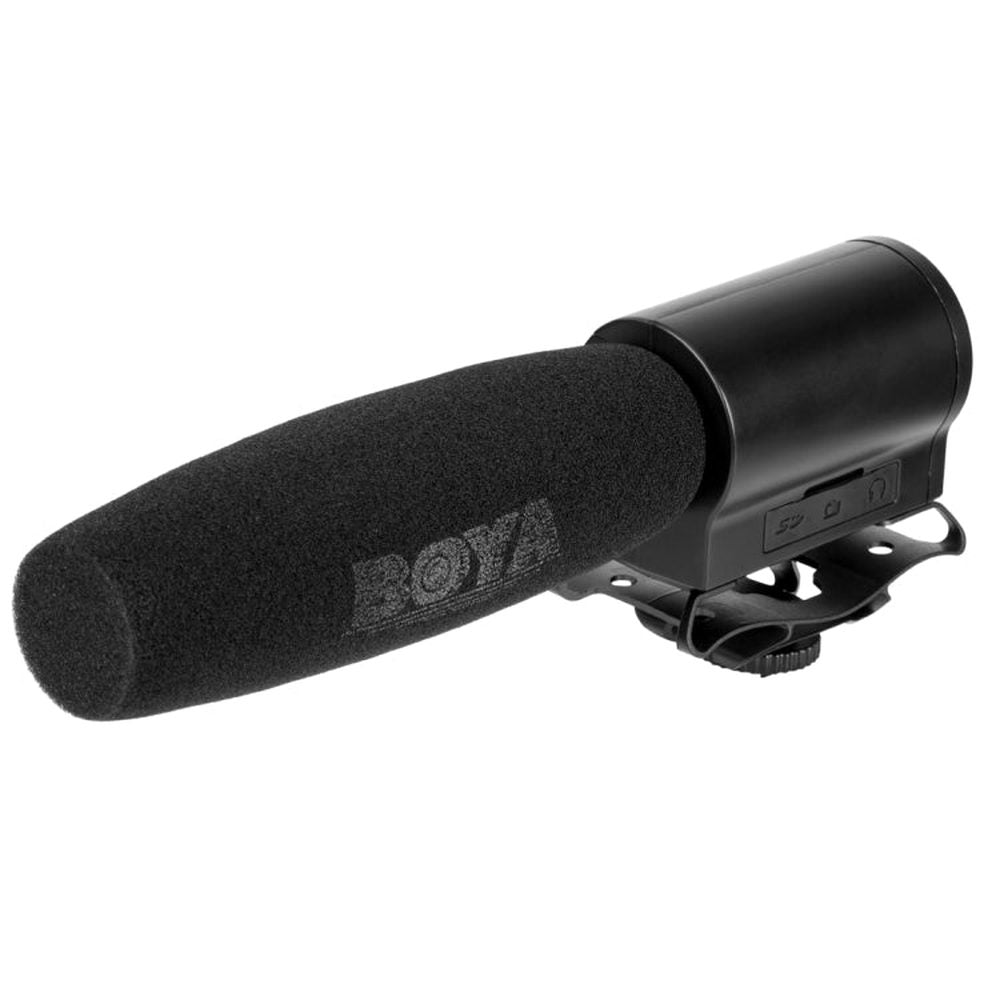 BOYA BY - DMR7 Shotgun Condenser Broadcast Microphone with LCD Display & Integrated Flash Recorder for Canon / Nikon / Sony DSLR Cameras and Video Cameras, BY - DMR7 - laboratorydeal