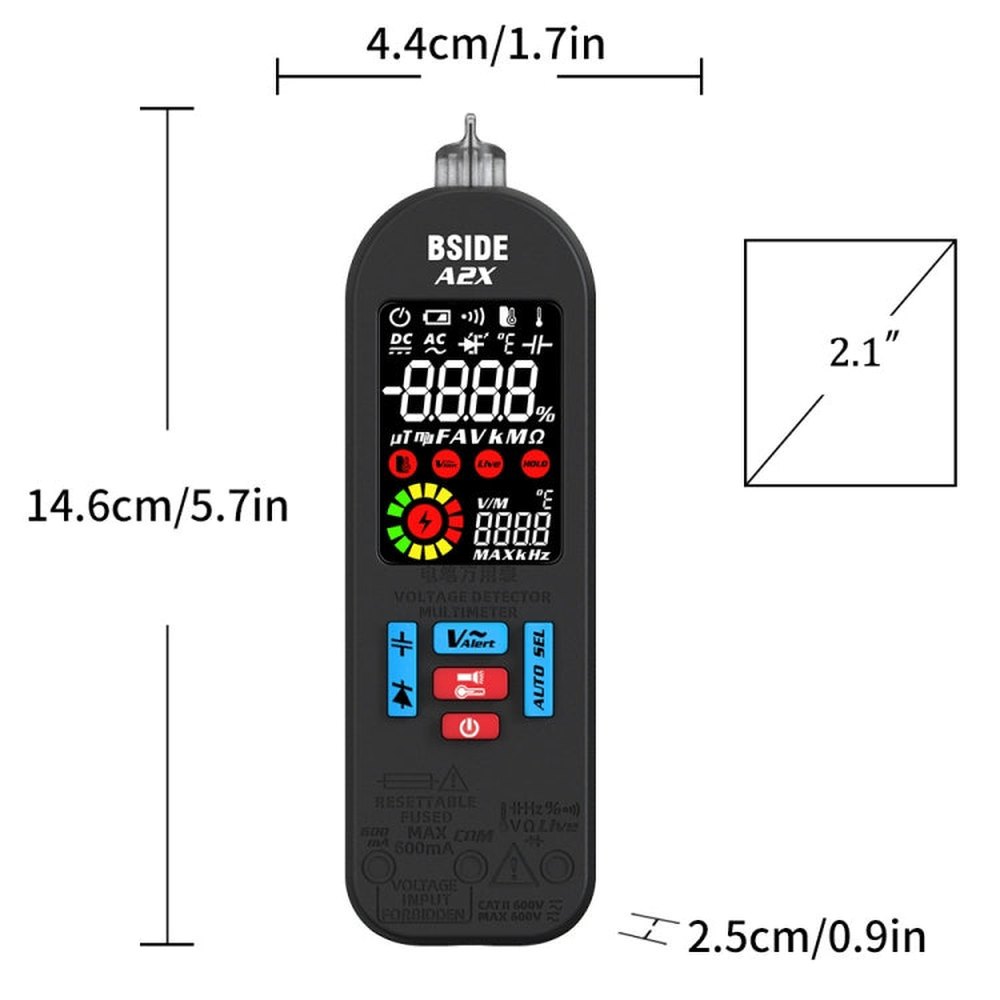 BSIDE A2X Charging Model Mini Digital Pen Auto Ranging Multimeter, BSIDE A2X