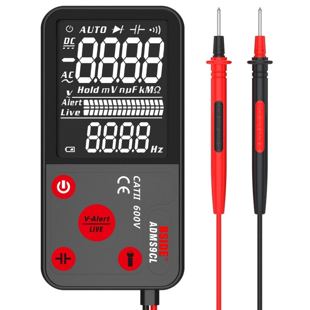 BSIDE ADMS9 Large-Screen Display Intelligent Automatic No Gear Shifting Ultra-Thin Digital Multimeter, ADMS9