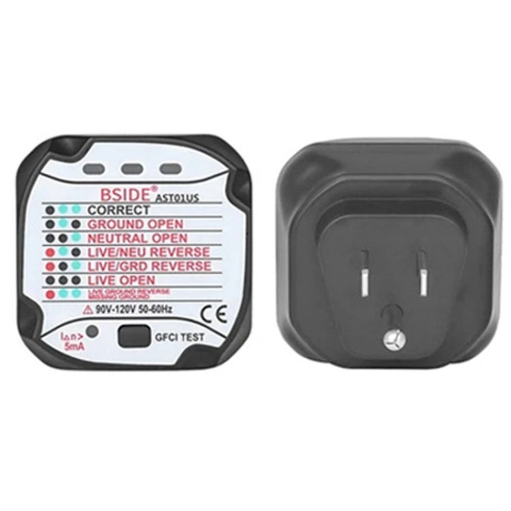 BSIDE AST01 Plug Power Tester Electrical Socket Detector, US Plug, EU Plug, UK Plug