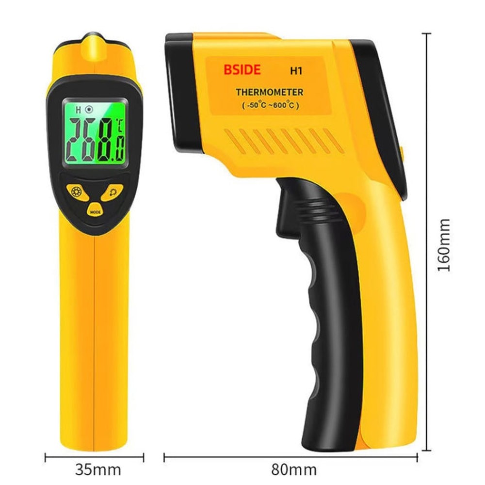 BSIDE H1 550 Degree Celsius Infrared Thermometer Handheld Non-Contact Thermometer, H1