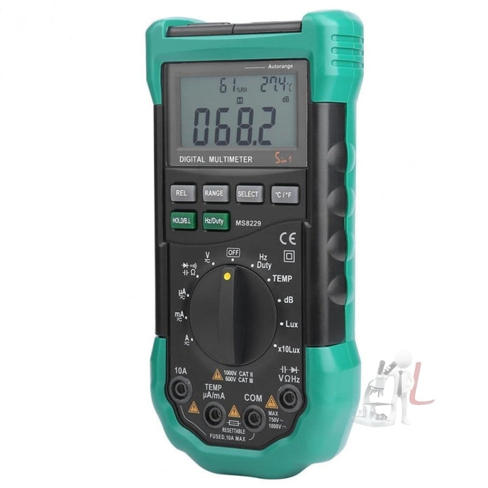 BSIDE MS8229 Digital Multimeter LUX Noise Meter Temperature Humidity Tester