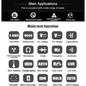 BSIDE S20 Intelligent Large Screen Electromagnetic Radiation Multimeter Tester, S20