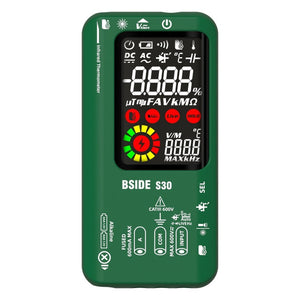 BSIDE S30 Smart Color Screen Infrared Temperature Measurement Multimeter, S30 (Green), S30 (Red), S30 (Black)